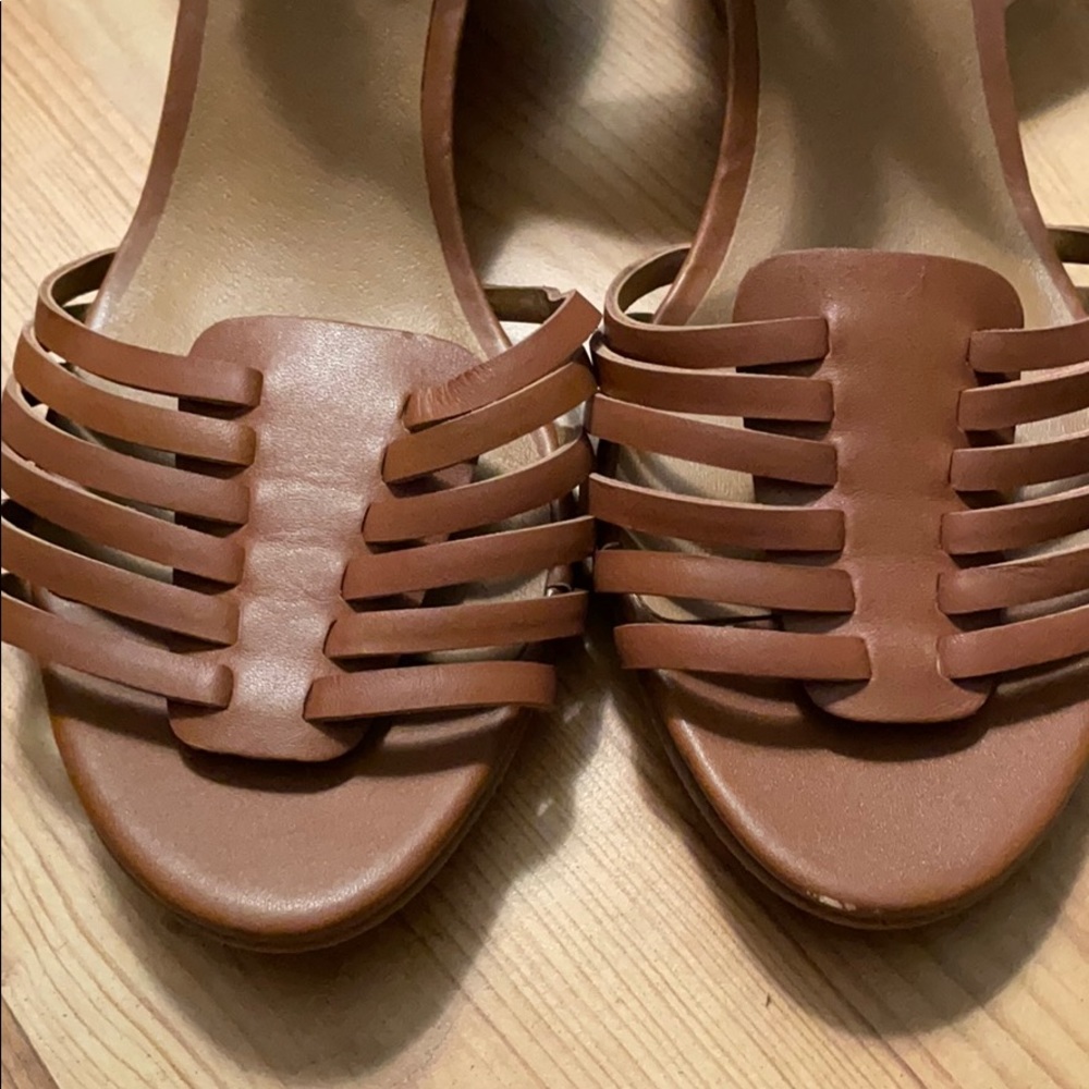 Susina Terra Wedge Sandal Brown Leather - Picture 3 of 14